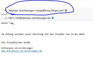 Achtung!!! Gefälsche E-Mails