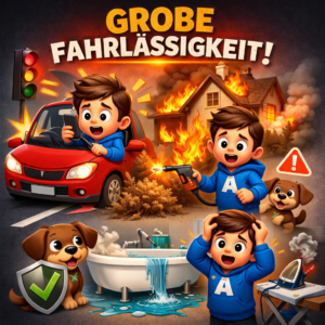 Grobe Fahrlässigkeit – zahlt die Versicherung wirklich? Dein Ratgeber 2026