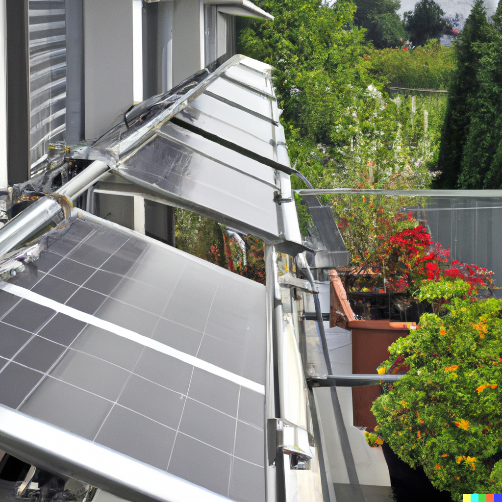 DALL·E 2023 06 16 09.05.08 Solaranlage auf Balkon