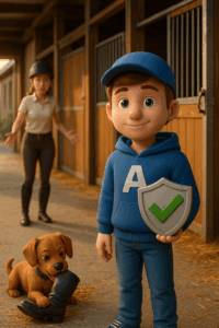 Hund klaut Reitstiefel- ein echter Fall