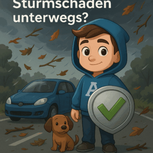 Ast beschädigt Auto- ein echter Fall